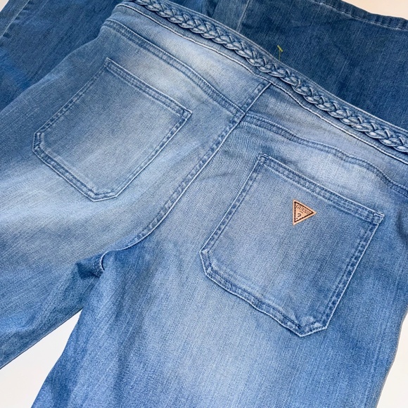 GUESS L.A. Braided Waist JEANS 70's FLARE LEG Braided sz 31 12 - Picture 3 of 12